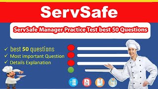 ServSafe Manager Practice Test 2024  best 50 Questions 2 [upl. by Nirtiac14]