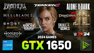 GTX 1650  I5 13600K 2024 Games Tested [upl. by Elish]