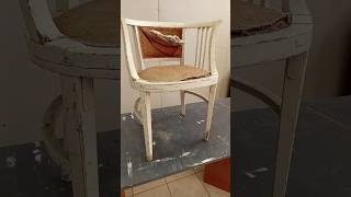 How to upholstered chair repair  Part 1 wood woodworking furniturerestoration vintageinterior [upl. by Minsk]