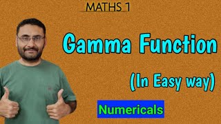 Gamma Function  Numericals  Maths 1  in हिन्दी [upl. by Ariadne]