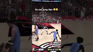 Deandre ayton don’t jump fam 🤣🤣subscribe for more 2k25gameplay mycareer [upl. by Lebasi852]