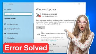 Windows Update Error Encountered 0x80070643 Windows 1011  Windows Update Failed Error Fixed [upl. by Rochester]