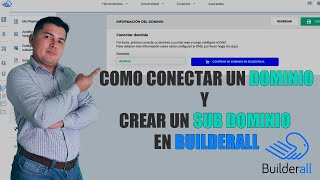 Como conectar dominio en builderall y crear un sub dominio [upl. by Aser]