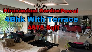 Hiranandani Garden Powai  Exclusively Furnished 4 bhk Flat With Terrace For Sale amp Rent [upl. by Gabie]