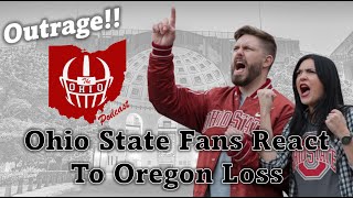 OUTRAGE Ohio State Fans React To Oregon Loss [upl. by Allimac]