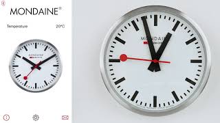 Mondaine Smart stop2go Wall Clock [upl. by Nosrac453]