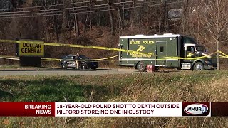 18yearold found shot to death outside Milford store [upl. by Dominga]