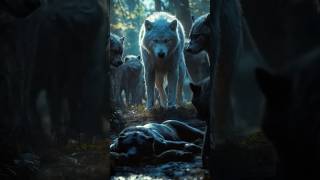 White Wolf Pack VS Black Animals Rhino Gorilla Bear [upl. by Aidyl20]