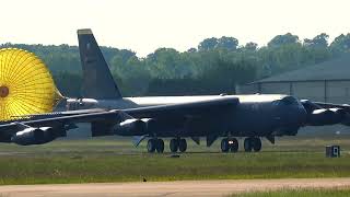 B52 arrives at RAF Fairford [upl. by Franckot]