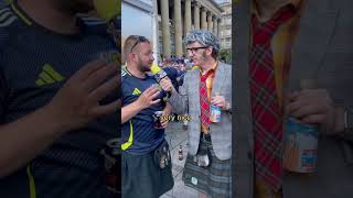 The Tartan Army taste the McKallaster Whisky [upl. by Holmes]