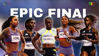 HISTORIC Women’s 200m Final  Julien Alfred vs Gabby Thomas  Paris2024 Olympic Games [upl. by Gilud]