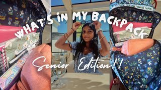 What’s in my in backpack⚡ SENIOR YEAR [upl. by Rudy]