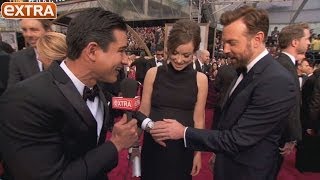 Oscars 2014 Did Olivia Wilde and Jason Sudeikis Just Reveal Their Babys Name [upl. by Imhsar656]