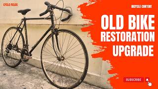 OLD BIKE RESTORATION UPGRADE bicycle [upl. by Vijar79]