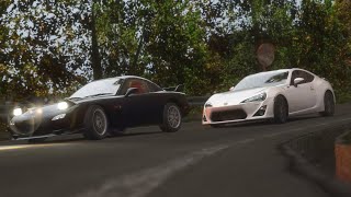 Pushing the 86 to its limits against a RX7  4K  Assetto Corsa [upl. by Madeleine]