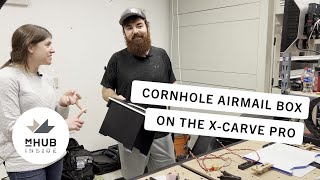 Making a Cornhole Airmail Box on AtHome CNC [upl. by Kumler]