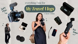 How I Film Travel Vlogs my gear amp setup [upl. by Alake]