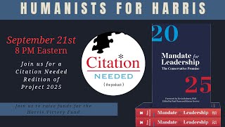 Humanists for Harris  Citation Needed [upl. by Enaid]