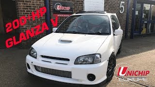 Toyota Starlet Glanza V EP91 on Unichip ECU [upl. by Annim]