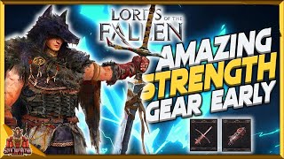 Lords Of The Fallen Best Strength Weapons And Armor You Can Grab At The Very Start Of The Game [upl. by Anilehcim]