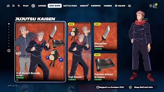 JUJUTSU KAISEN IS BACK Fortnite Item Shop Right Now February 16th 2024 [upl. by Sirapal]