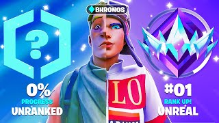 FASTEST Unranked to Unreal Speedrun Fortnite Ranked [upl. by Julissa]