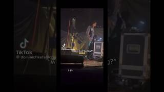 Fans barking at Dominic Fike’s concert 😭 dominicfike concert live [upl. by Nyral667]