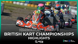 Kimbolton RACE Highlights  Event 3 British Kart Championships [upl. by Nolla195]