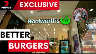 Check out the new burger range at Woolworths  7NEWS [upl. by Nissie745]