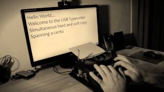 Anachronistica USB Typewriter [upl. by Lledrev]