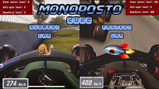 Monoposto 2022 THE FASTEST POSSIBLE CAR VS THE SLOWEST POSSIBLE CAR [upl. by Fariss770]