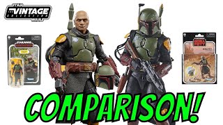 Mandalorian Vs Book of Boba Fett  A Vintage Collection Deluxe Boba Fett Comparison [upl. by Nonregla]