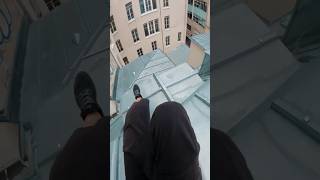 Rooftop Parkour 😱 shorts paris rooftop [upl. by Awram]