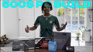 THE BEST 500 GAMING PC BUILD PC build Guidew Benchmarks [upl. by Materi]