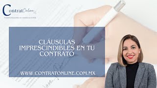 CLÁUSULAS IMPRESCINDIBLES EN TU CONTRATO [upl. by Ettigdirb106]