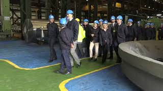 Visita de SM el Rey a las instalaciones de Sidenor con motivo del centenario de su fundación [upl. by Toole]