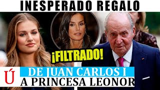 SORPRENDENTE REGALO de Juan Carlos I a Leonor por su cumpleaños y AUSENCIA de Doña Sofía [upl. by Itsyrk]