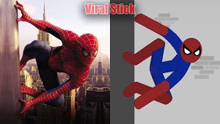 Best Falls  Spiderman vs Stickman  Stickman Dismounting Highlight and Funny Moments 153 [upl. by Tegdig938]