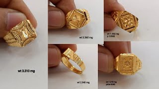 latest gold mens ring designs with weight and price  new gold ring designs gtjewellery [upl. by Giacomo]