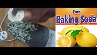 Iron box stain remover  Using Baking soda [upl. by Ilyssa]