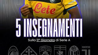 🧑‍🏫 Dalla undicesima giornata serie A estrapoliamo 5 insegnamenti utili fantacalcio chiedialvet [upl. by Hsirap]