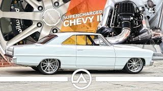 Supercharged Chevy Nova SS Built to Drive  The Perfect Cruising Restomod [upl. by Aicened704]