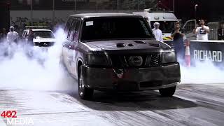 WORLD Fastest Nissan patrol VTC in yas drag race by UNDERGROUND suv performance [upl. by Leirraj]