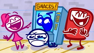 Vending Over Backwards  Pencilmation Cartoons [upl. by Vick]