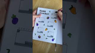 How to use the habit tracker in the undated pre made bullet journal 🥭 [upl. by Enaffit]