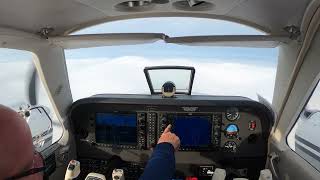 G58 Baron  GPS 3 to minimums  MRH [upl. by Enyar434]