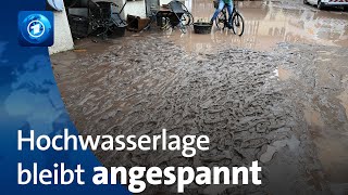 Lage in Hochwassergebieten in Süddeutschland bleibt angespannt [upl. by Dryden706]