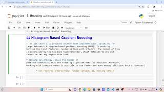 13 Histogram Based Gradient Boosting [upl. by Ebarta823]