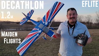 Eflite  Decathlon RJG  12m  Maiden Flights [upl. by Mian]