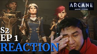 ARCANE IS SO BACK  Arcane Season 2 Episode 1 Reaction [upl. by Rockwell]